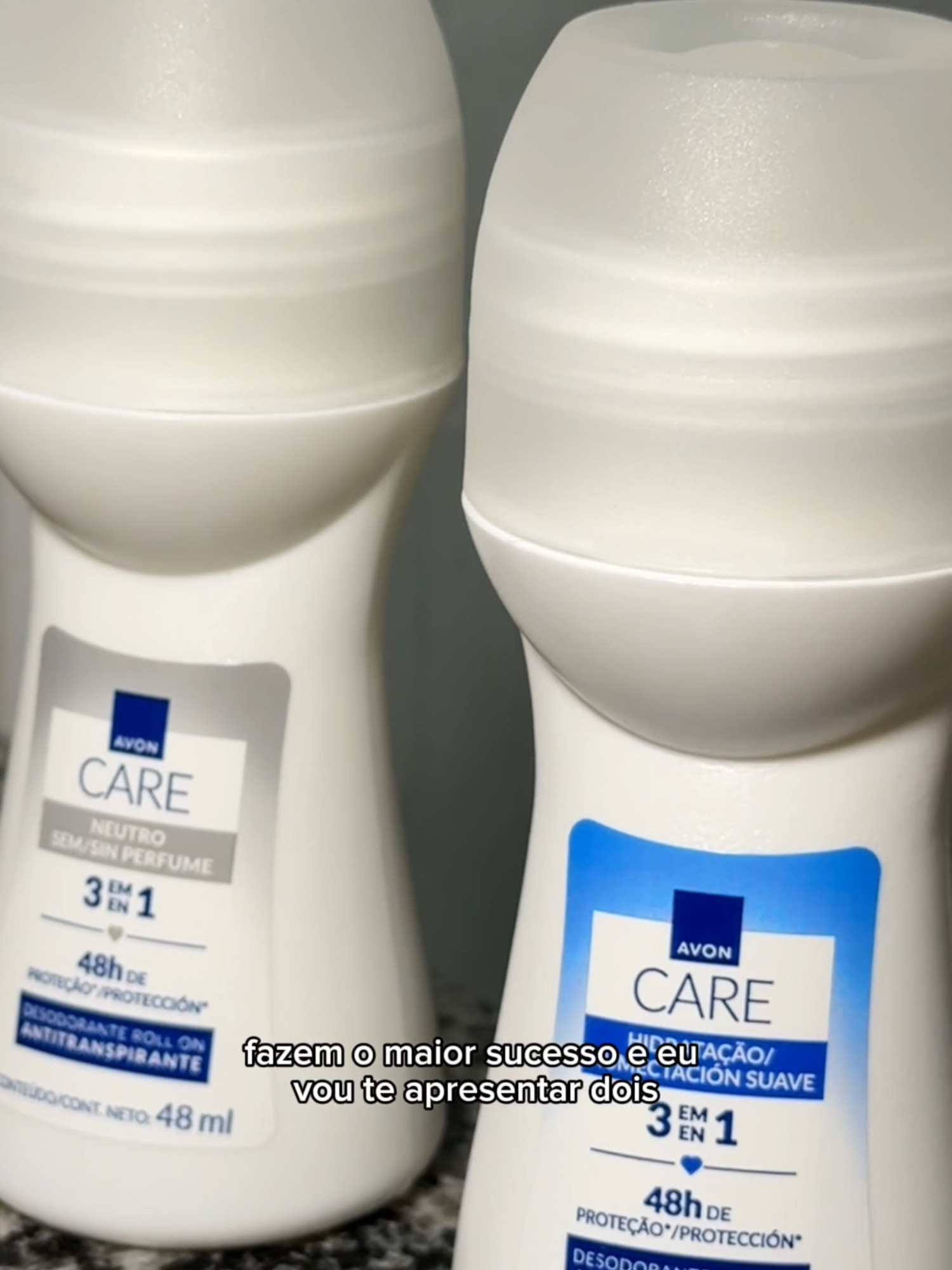 Proteção garantida e pele macia por 48 horas. ✨ O desodorante roll-on Avon Care é o toque de cuidado que faltava na sua rotina. Qual o seu preferido? Consultora de Beleza: @bygabisales #avon #avoncare #desodorante #rollon #axilas #cuidadocomapele #cuidadodiario #produtosdebeleza #hidratacao #pelesaudavel #pele #statuswhatsapp #videoprastatus #statusnatura #statusavon