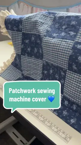Patchwork makes any project 1000 times better! ✨  #sewing #sewingprojects #sewingideas #sewingmachinecover #sewingpatchwork 