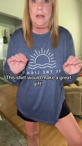 This long sleeved tee has a Bible verse on it. Matthew 5:14. Be the light. It’s soft and comfy and would make a great gift idea or just grab one for yourself! #bethelightshirtforchristian #longsleeveshirt #longsleevetshirt #giftidea #tiktokhottakescontest 