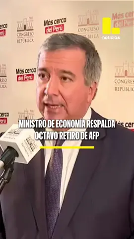 🔴 Raúl Pérez Reyes, ministro de Economía, se pronunció a favor sobre la posible aprobación del octavo retiro de los fondos de las AFP. El titular del MEF aseguró que es una postura consensuada con la presidenta Dina Boluarte. 📌 Más información en latinanoticias.pe #LatinaNoticias #AFP #Política #Congreso #Perú