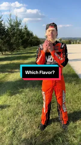 Throwing a @NOS Energy Drink at @Sheldon Haudenschild to see if he can name the flavor. 
