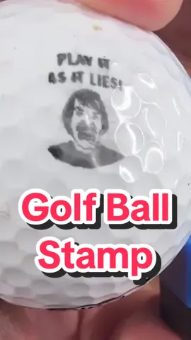 This Golf Ball Stamp helps me identify my golf ball wherever it lands! #golftok #golfgift #giftsforgolfer #stockingstuffersforhim #giftsforhim 