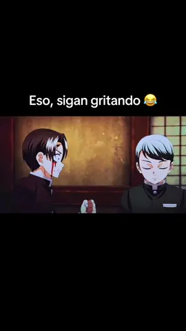 ¡Ay no jefe mátenlo, ayúdenos por favor! Jajaja la ironía de Yoishiro. #demonslayer #zenitsu 
