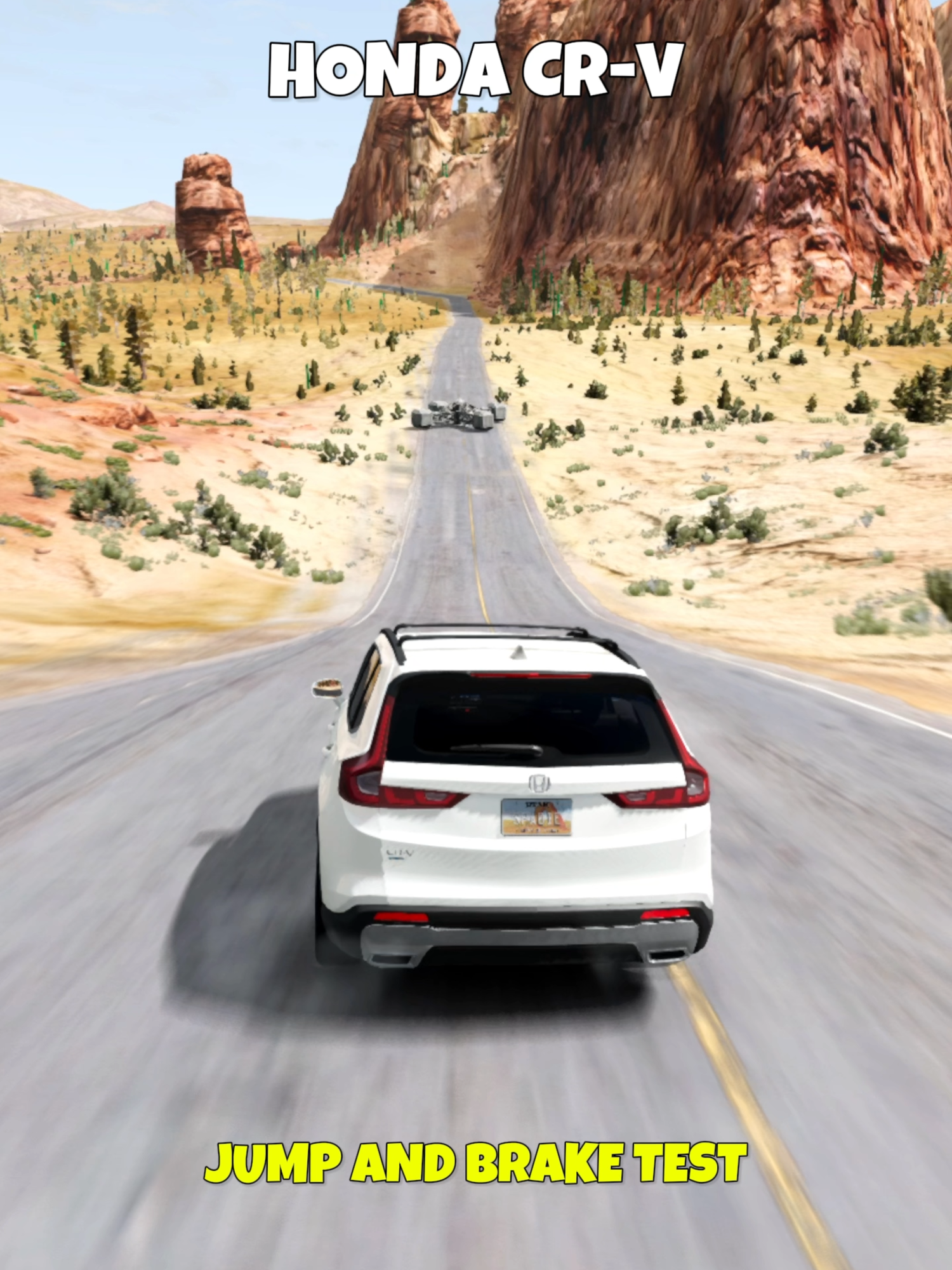 jump and brake test #beamng #beamngdrive #foryou #carstiktok #gaming #crash