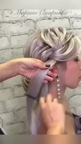 beautiful hair tutorial  by @marina_smirnova_hair ✍️✍️No copyright infringement was intended. If you are the author of this video and do not want your video to be posted on this page, please contact me in DM and your video will be deleted as soon as possible. Thank you ✍️✍️#hairtutorial #videohair #prettyhairstyles #hairstyletutorial #braidtutorial                