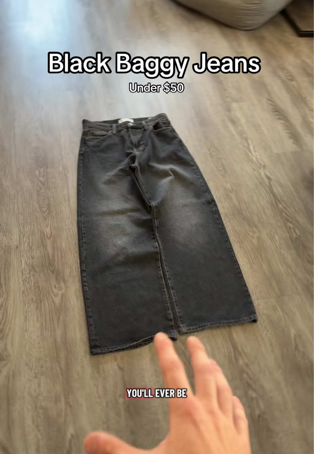 Perfect Black Baggy Jeans under $30 ✌️ #mensjeans #baggyjeansoutfit #mensbaggyjeans 