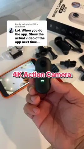 Replying to @kyleday732 this Action Camera doesn’t lag at all and the video quality outstanding #4kactioncamera #4camera #actioncamera #coolgadgets #povcamera 