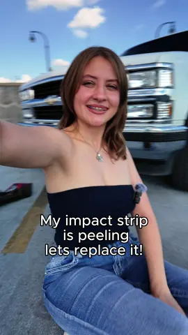 What should I do next?  Quick version for the short attention span people! Finally replaced the impact strip 😋 1996 c1500 Chevy Silverado impact strip was worn so I went and replaced it!  #cars #car #truck #trucks #mechanic 