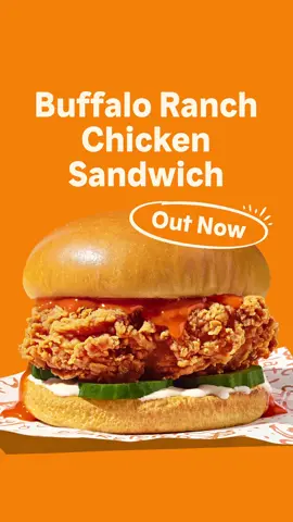 Your favourite chicken sandwich just got tannnggyy y’all. Mild? Not in this kitchen. The NEW Buffalo Chicken Sandwich just dropped and it’s turning the tangy all the way up. Can you handle the heat? 🧡🌶️