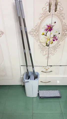 Bộ cây lau nhà,1 thùng  2 cây lau,8 bông lau, tự vắt thông minh xoay 360 tiện lợi#thinhhanh #xuhuong #đồgiadung 
