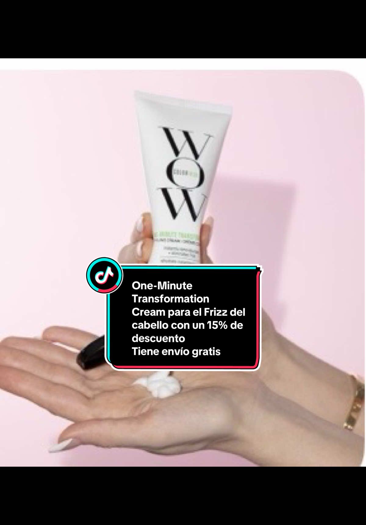 One-Minute Transformation Cream para el Frizz del cabello con un 15% de descuento Tiene envío rápido y gratuito#cabello #frizz #frizzfreehair #frizzyhairtips #wow 