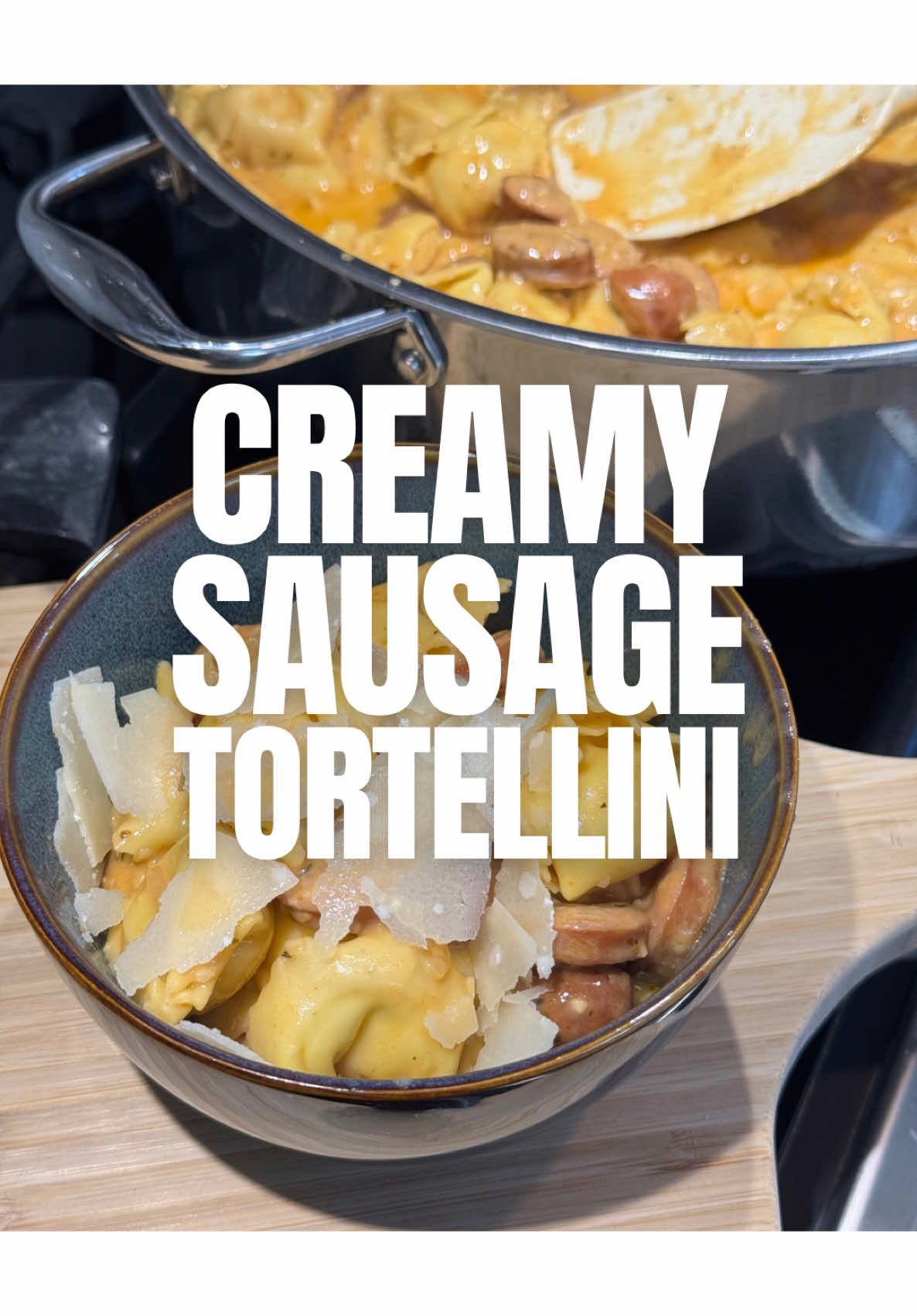 Honestly this is 10/10 meal. Make this sh*t … like immediately if not sooner #creamysausagepasta #onepanpasta #familyfriendlymeals #easydinnerideas #aggressiveturoriallady 
