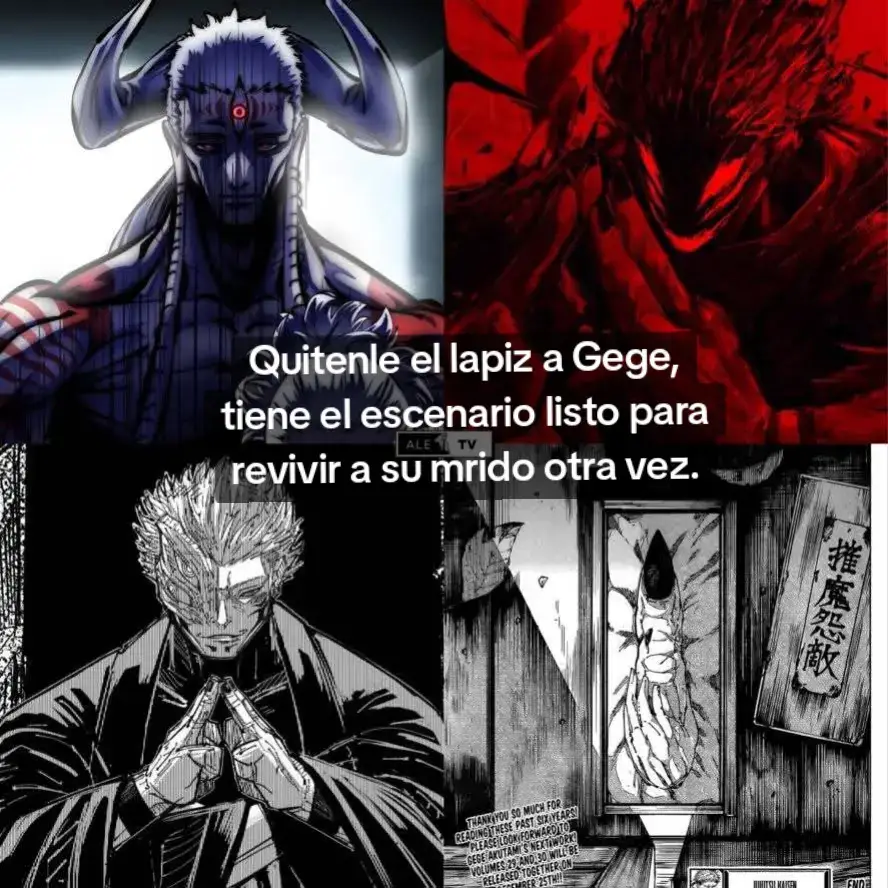 Dejo un dedo guardado para que lo utilice para traer de vuelta a su mrido y así enfrentar a rey alien. Si es que no pueden revivir al hechicero más poderoso (Gojo) entonces van a buscar otra opción lo cual sería traer de vuelta a sukuna. Es solo cuestión de tiempo para que empiece a dar algunas pistas. #modulo #gojousatoru #jujutsukaisen #sukuna #gojo 