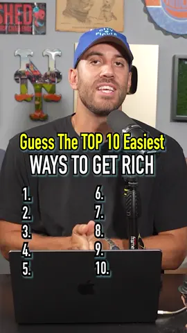TOP 10 Easiest Ways To GET RICH! #fyp #top10 #list #money #rich 