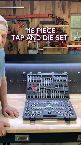 VEVOR Tap and Die 116 piece set metric amp SAE size complete accessories and storage case #tiktokshoprestock #falldecor #vevortools #tools #shoptools 