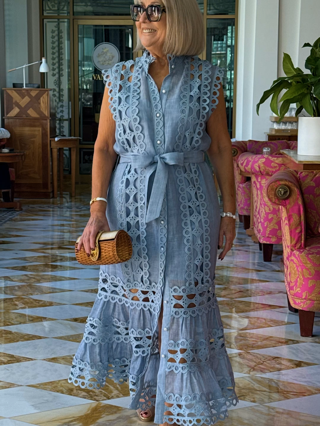 EVENTWEAR to EVERYDAY CHIC! 💙 Experience EFFORTLESS styling and TIMELESS ELEGANCE in these stunning pieces from @richradiqs  Perfect for your next HOLIDAY, THE RACES or a SPECIAL EVENT.  The beautiful RELAXED FIT will flatter all body types, allowing you to feel comfy as well as looking FABULOUS!  🔗 SHOP: LINK in BIO and STORIES or Message SHOP! 🛍️ 👗 Outfit Details: - G7E658 Cutout Stand Collar Sleeveless Dress in Blue - Size S - N6G325 Breathable Natural Linen Printed Dress in White Floral - Size S  #ThisWithThis #OOTD #RichRadiqs #PaidPartnership #RichRadiqsDress #StyleOver50 #ElegantStyle #EventWear #RaceWear