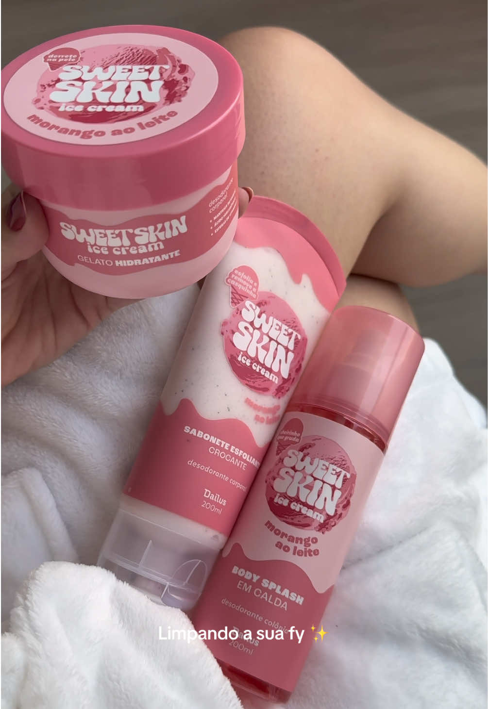 Day spa com @Sweet Skin Brasil @Dailus 🍓🥛 #dayspa #autocuidado #dailus #bodycare 
