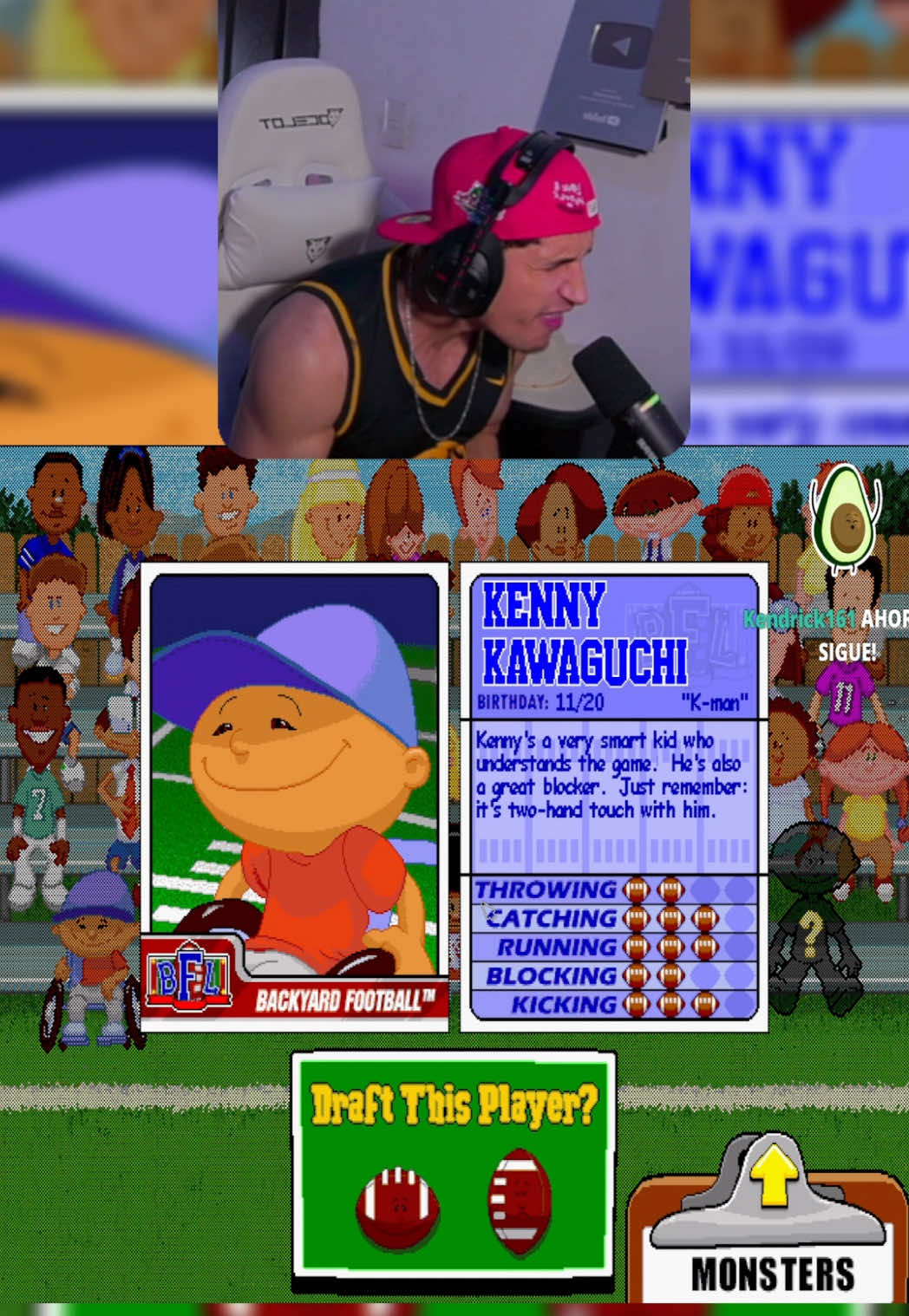 Kenny entra a la NFL 🏈.  #nfl #futbolamericano #football  #CollegeFootball #backyardfootball 