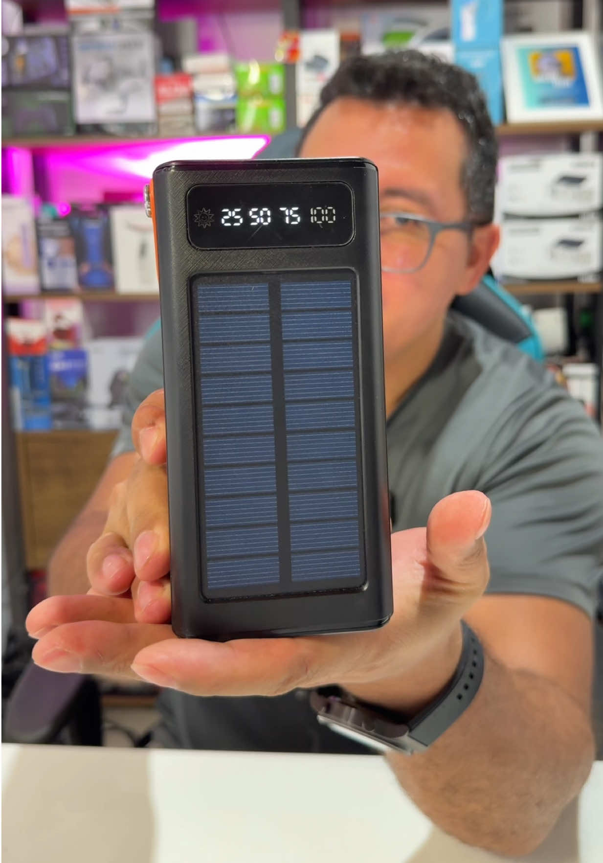#TikTokShopChegou #carregador #powerbank #solar #celular 