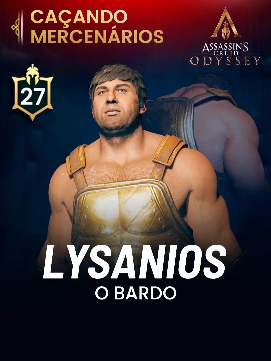 🌊⚔️ Lysanios, o Bardo Filho do mar e devoto de Poseidon, preferia ficar à deriva do que viver preso em terra firme. Só não imaginava que sua jornada terminaria na ponta da minha lâmina… 😏 #AssassinsCreedOdyssey #Mercenarios #ACOdyssey #ubisoftgames #gamerbr