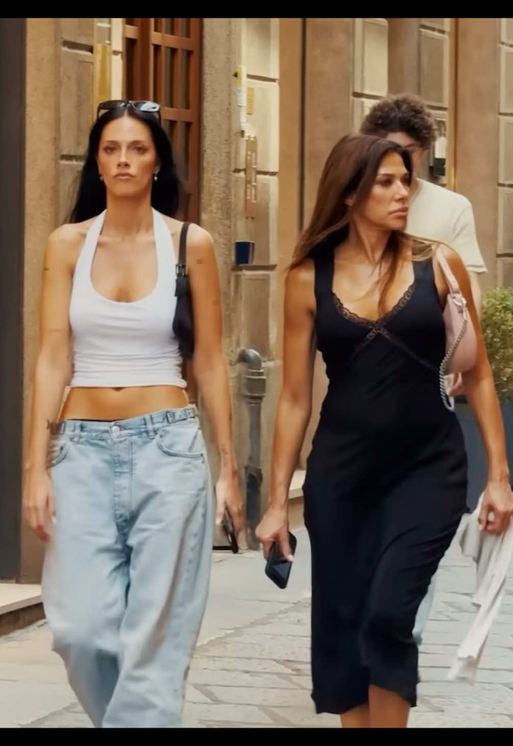 oriana y cathy por milan✨ #orianasabatini #catherinefulop #milan 
