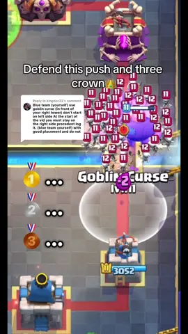 Replying to @kingdoc22 Defend this push #clashroyal #CleanTok #clashtok #cl