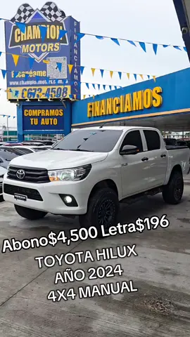 TOYOTA  HILUX AÑO 2024  4X4 MANUAL  2 AÑOS DE GARANTIA #chiriquipanama #autospanama #colonpanama #financiautopty 