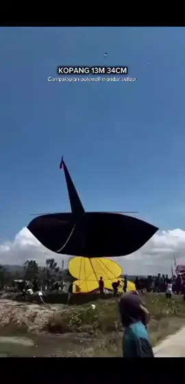 Layangan terbesar  terbang sempurna 