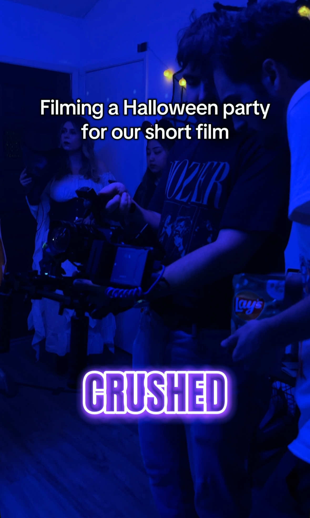 How do you think the footage turned out? 🤔 CRUSHED premieres on October 10th! Be there or be #crushed 🎃 #filmtok #shortfilm #fyp #viral 