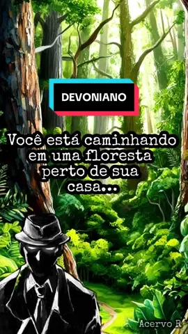 Você caminha em uma floresta perto da sua casa, até que encontra uma arvore de aparência estranha… você toca nela e… é transportado para o passado, em uma era distante. Um animal estranho chama a sua atenção e… o resto, é história (literalmente). #terror #horror #maquinadotempo #devoniano #timetravel 