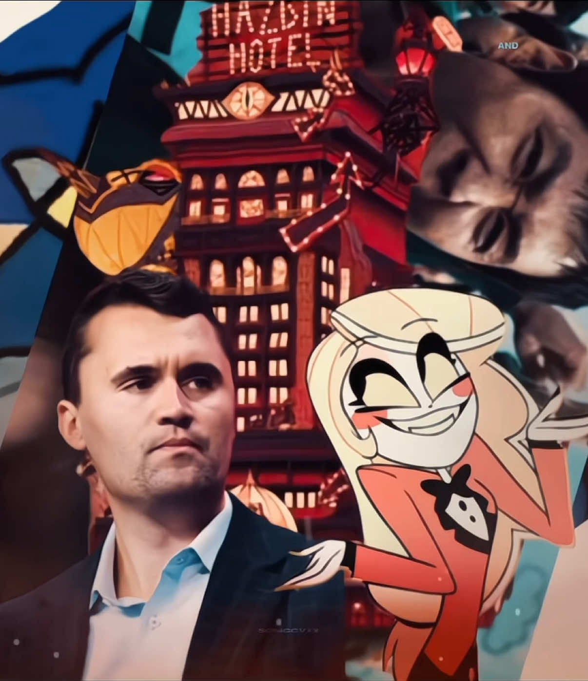 #CHARLIEKIRK | #CHARLIEMORNINGSTAR - peak hotel ✌️🥹 || GOT INSPIRED BY THE GACHA INTRO IN THE BEGINNING —> CREDS TO :@( ＾ω＾ )  𝗔𝘂𝗱𝗿𝗲𝘆    🪣♈️ || . . . . . . . #fyp #viral #trending 