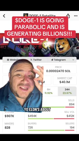 $DOGE-1 IS GOING PARABOLIC AND IS GENERATING BILLIONS!!!  #doge #crypto #meme #wealth #finance 