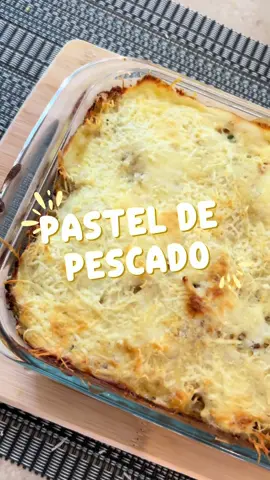 Receta de pastel de Pescado hecho en Casa 🙌🏻 Para un almuerzo diferente y saludable, sin harina, sin arroz y rico en omega 3 ##comidasaludable##ideadealmuerzosaludable##Fitness