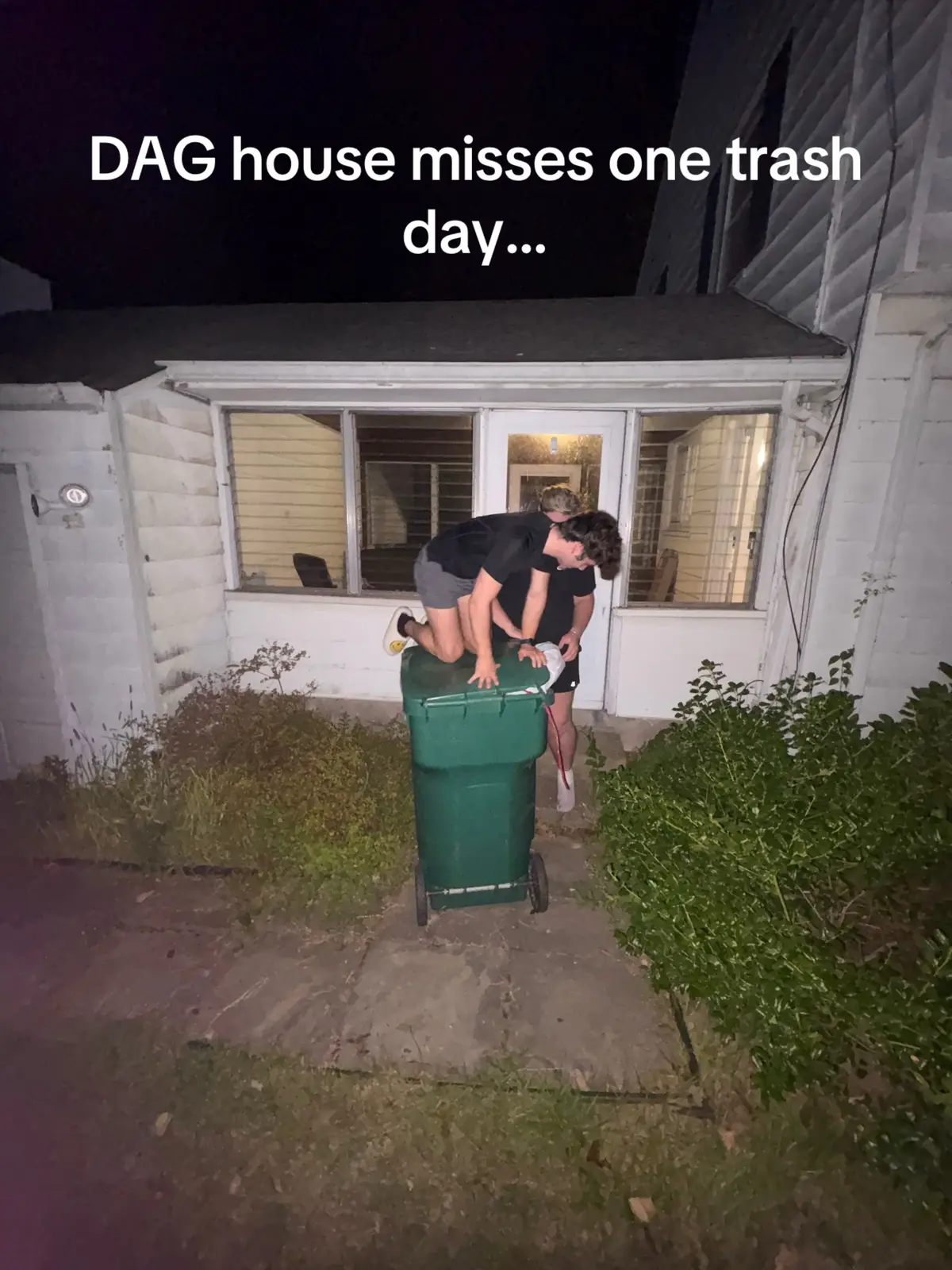 oops #trashday #trashtalk #trash #college #fyp 