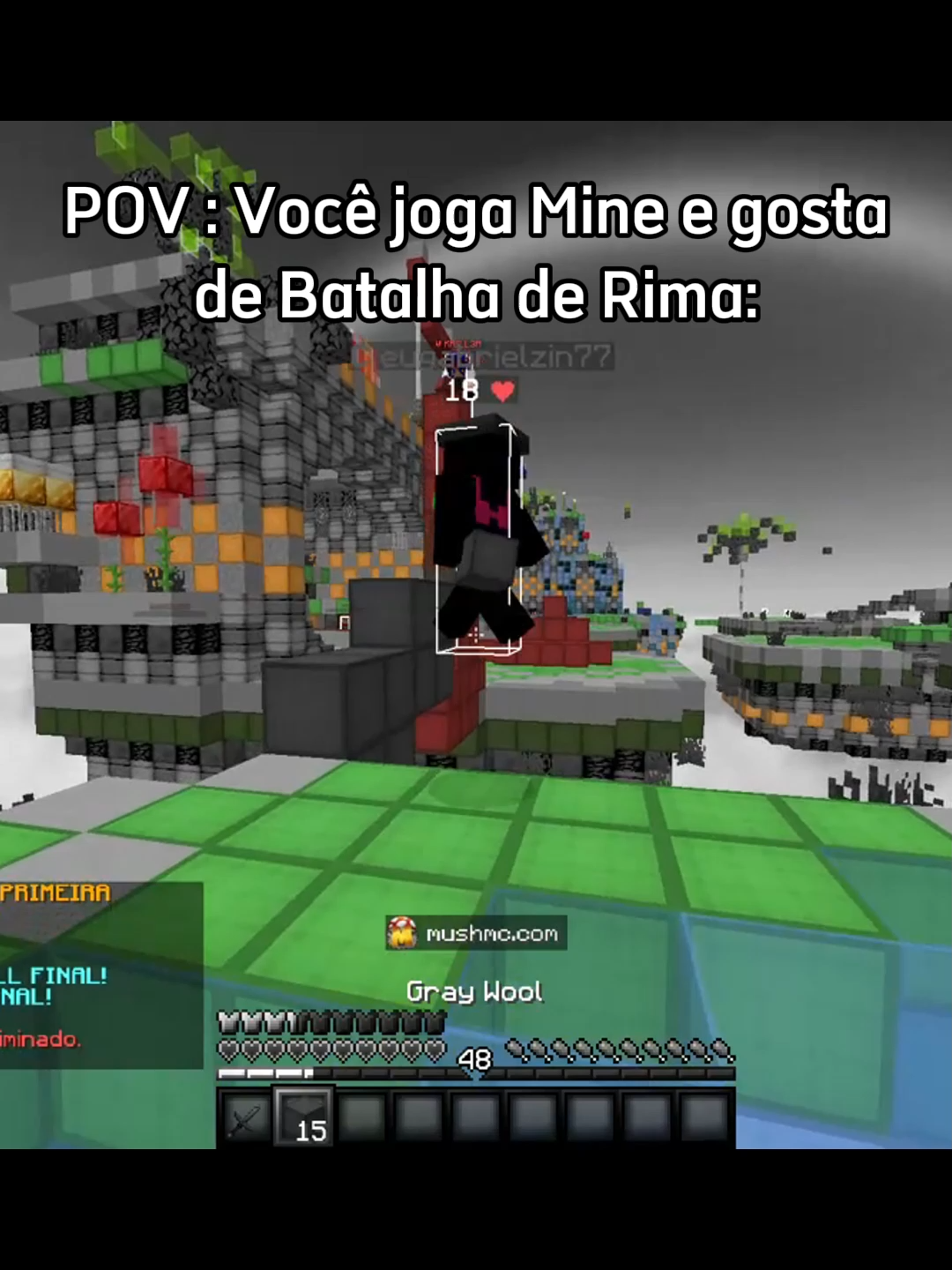 rapi du mainicraftii | mushmc.com | #Minecraft #bedwars #humor #mush