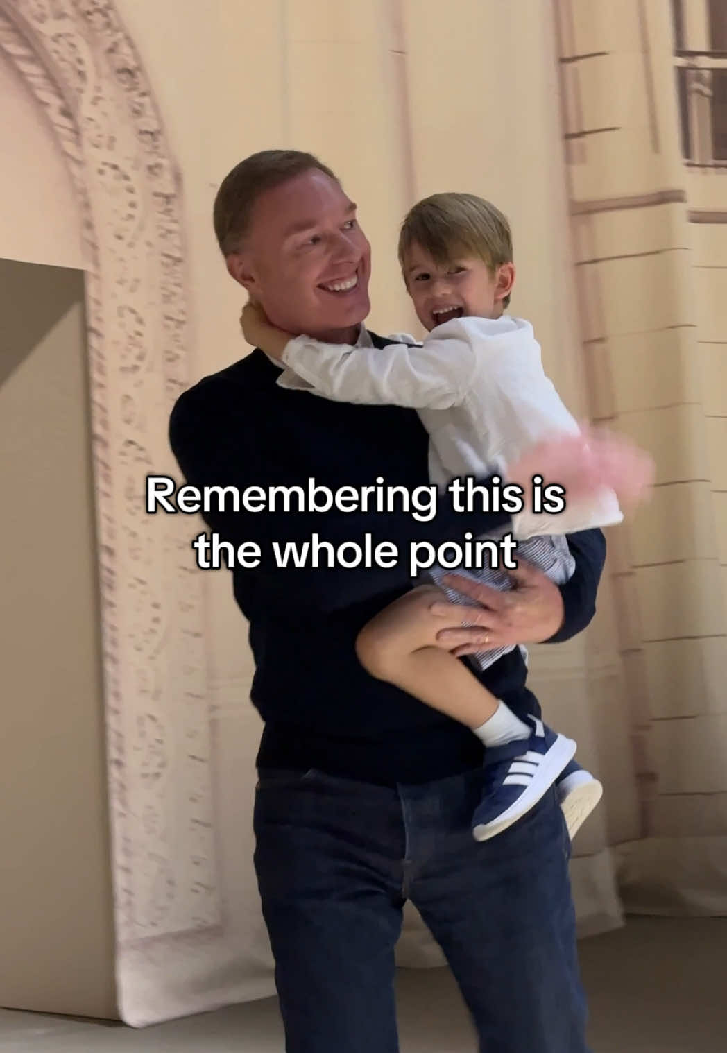 Our Creative Director @Stuart Vevers takes his finale walk with his son for #CoachSpring26 ❤️ #CoachNY #NYFW 