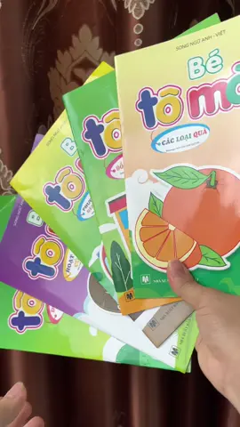 11 cuốn tô màu cho bé tặng 1 cuốn #sachtomau #sachtaptochobe #xh #viral 