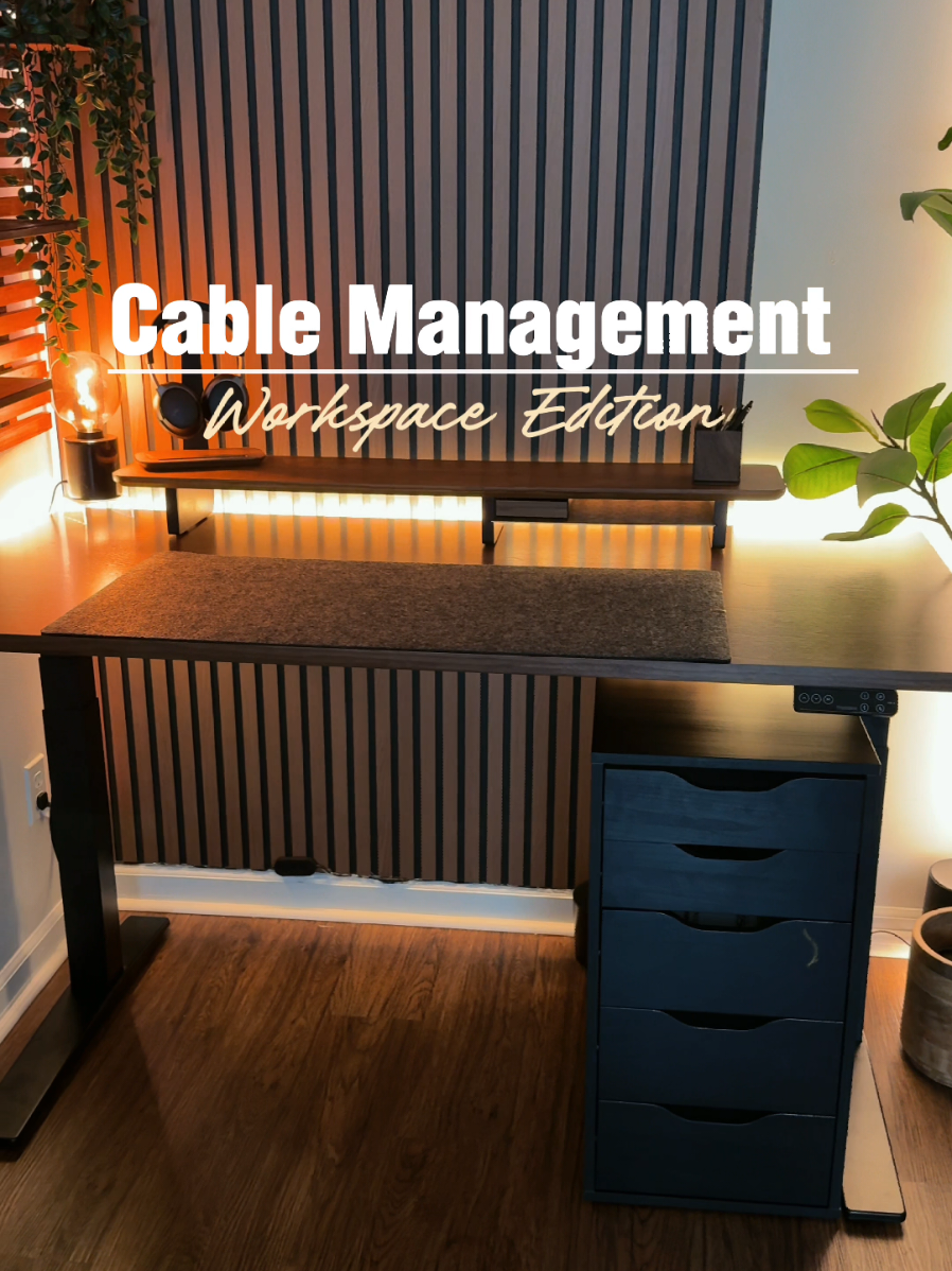 POV: You finally did your Cable Management Organization✨️⚫️ #cablemanagement #cableorganizer #wfhsetup #organizer #desksetup 