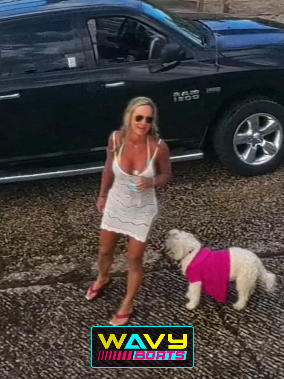 Lady walks off the dock with another boaters Garmin GPS! She was NOT happy about getting called out. Was her response justified? Let us know your thoughts. #wavyboats #boatfails  #hauloverinlet #hauloverboats #boatrampfails 