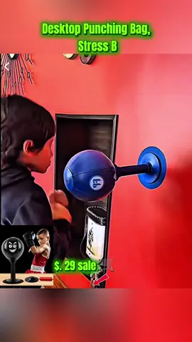 Desktop Punching Bag, Stress Buster with Suction Cup for Office Table and Counters, Heavy Duty Stress Relief Ball, Desk Boxing Punch Ball, Funny Toys for Kids Coworkers and Friends #boxing #MMA 