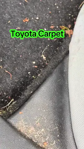Why is Toyota carpet so trash. Every pine needle and piece of dirt gets so trapped in the fibers. #toyota #corolla #autodetail #carpetcleaning 