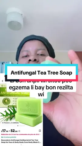 Antifungal Tea Tree Soap#tiktokshop #antifungal #antifungalsoap #viralvideo 