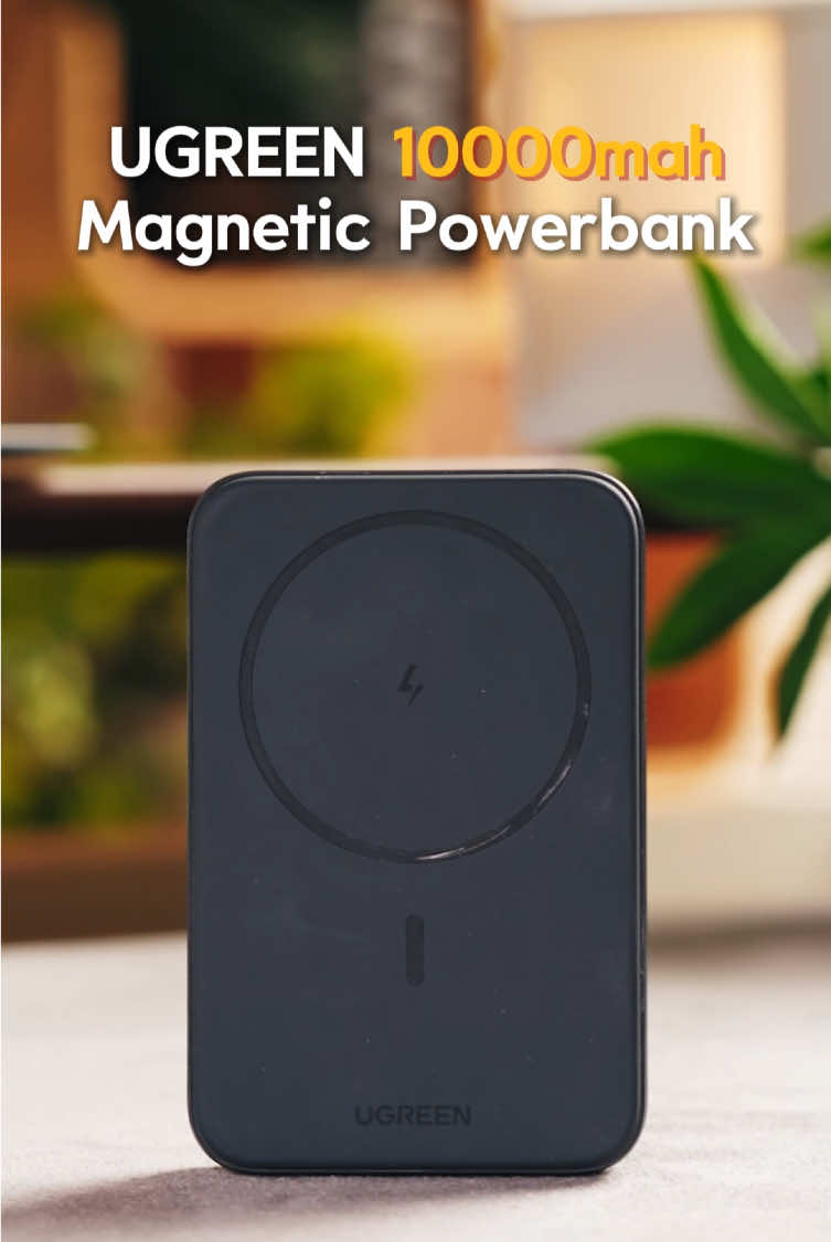 Bank kuasa magnet UGREEN, jenama besar, boleh dipercayai.#powerbank #wirelesscharging #magnetic #iphone #ugreen 