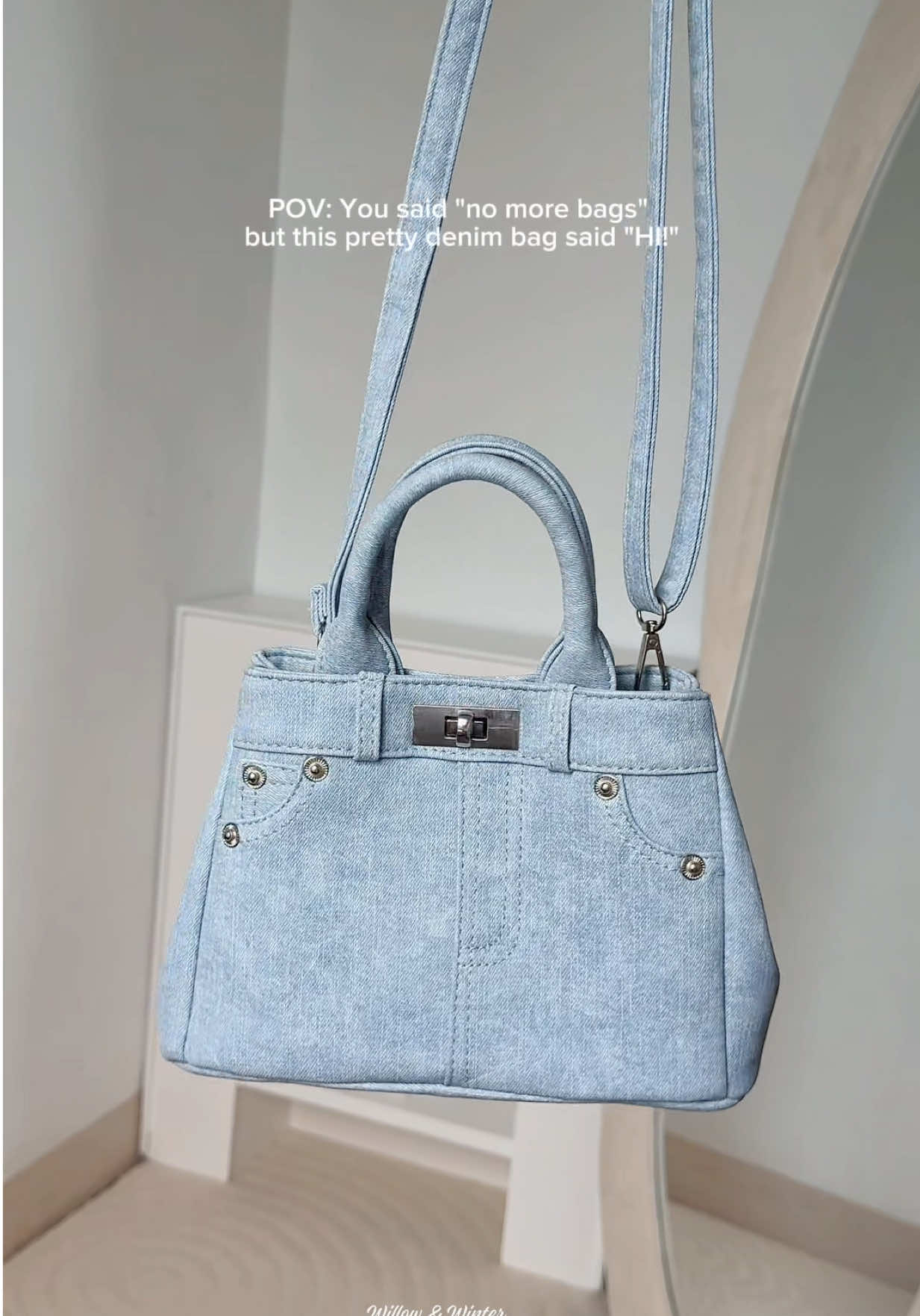 Replying to @Jonnah Vargas This bag? Unexpected obsession 🫶🏻 #denimbag #smallbag #handbag #slingbag 