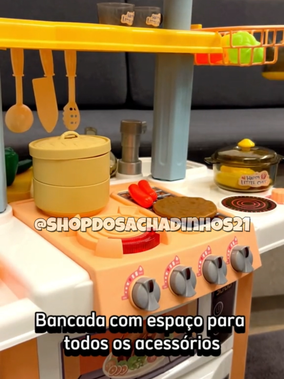 “🍳😍 Comprei pra minha filha e foi o melhor presente! Cozinha Infantil com luz, som e água de verdade — diversão que parece real! 👧🎁