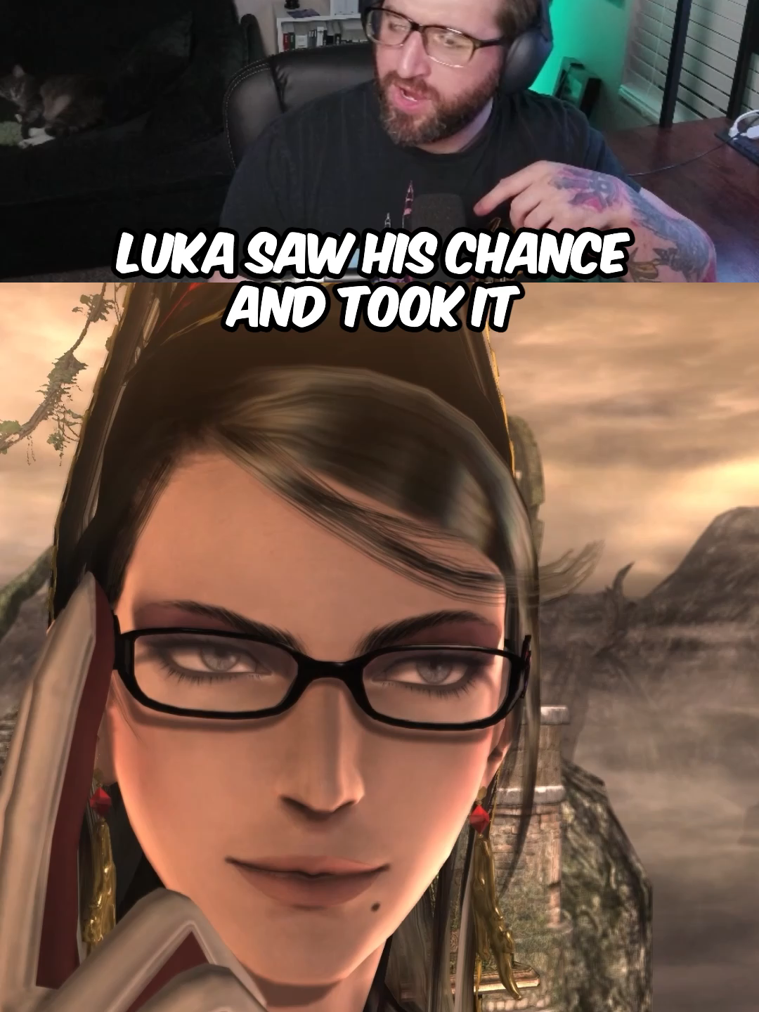 Luka Grabs A Handful | Bayonetta #reels #gaming #bayonetta #funny #luka #stream #streaming #games #game #reaction #shorts