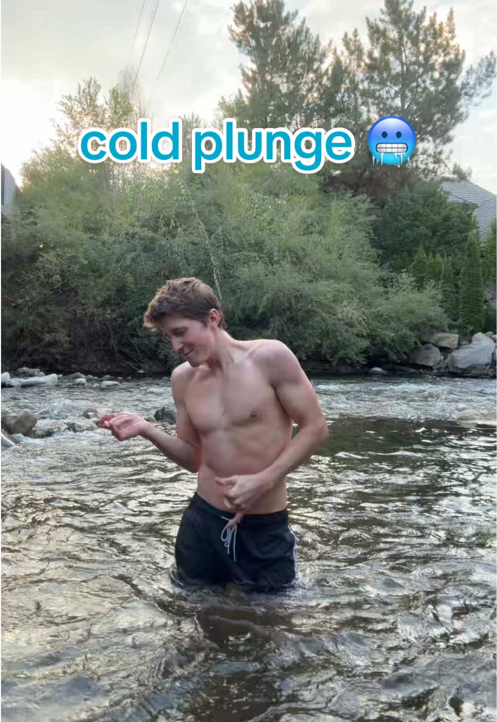 scrawny and wet ✨ #coldplunge #scrawny #fyp #wet