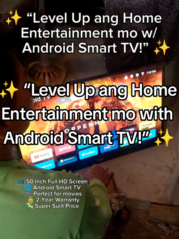 ✨ “Level Up ang Home Entertainment mo with Android Smart TV!” ✨ 🔥 “Big screen, Big happiness – for a small price!” 🎬 “Bring the cinema to your home!” ⚡ “50 inches of pure entertainment – sulit na sulit!” 💡 “Smart choice, Smart TV!” #icontv #smartTV #ICON #LEDTV #Led 