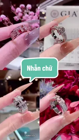 Nhẫn chữ đính xoàn thiên nhiên #longngocluxury #thanhtrungdiamond #nhannamkimcuong #nhanunisexkimcuong #trangsuckimcuong 
