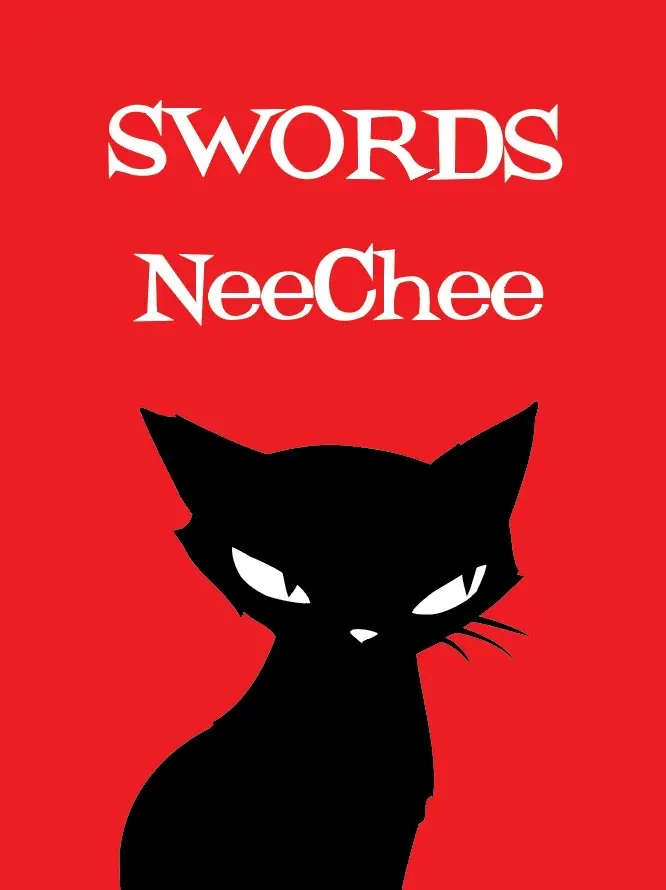 Emily the Strange is working on a tarot deck, and for the suit of swords, she plans to theme every card around her kitty, NeeChee. 🕷️ So, we designed a series of NeeChee inspired swords.  What do you think, Strangers? Which one do you like best?🗡️🗡️Leave a comment to let us know! #emilythestrange #tarot #conceptart 